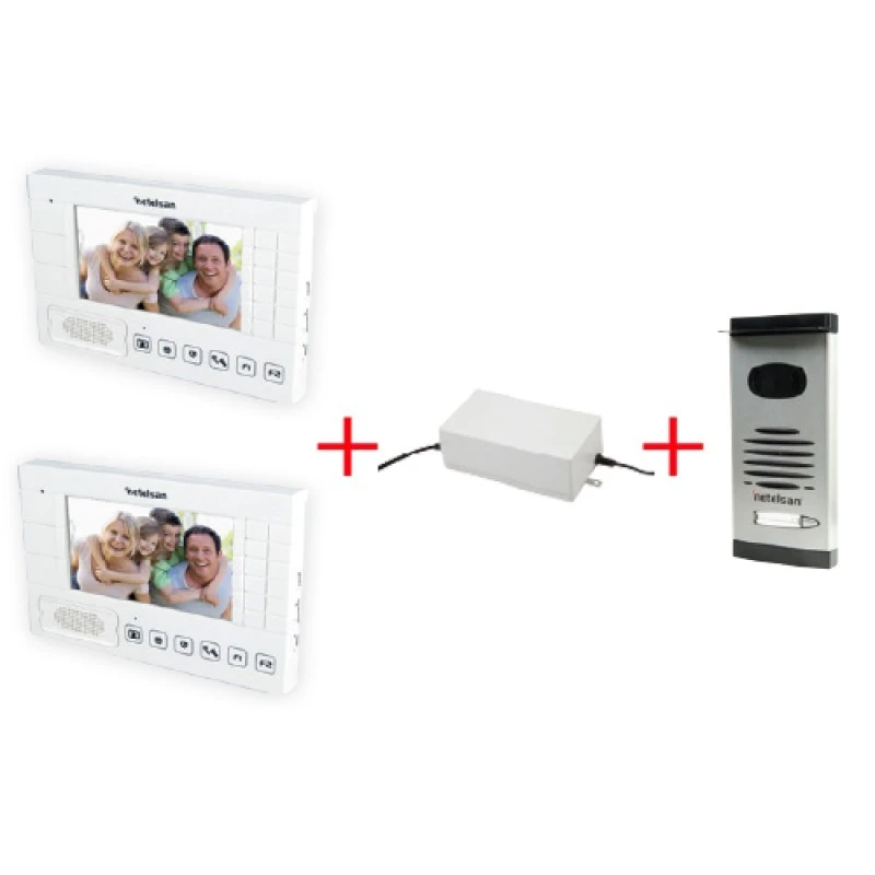 TYPHOON 7’’ Renkli Dokunmatik LCD Görüntülü Villa Kitler (İkili)